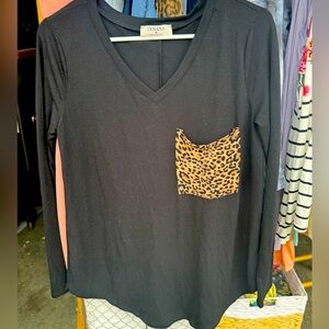 Cheetah pocket top